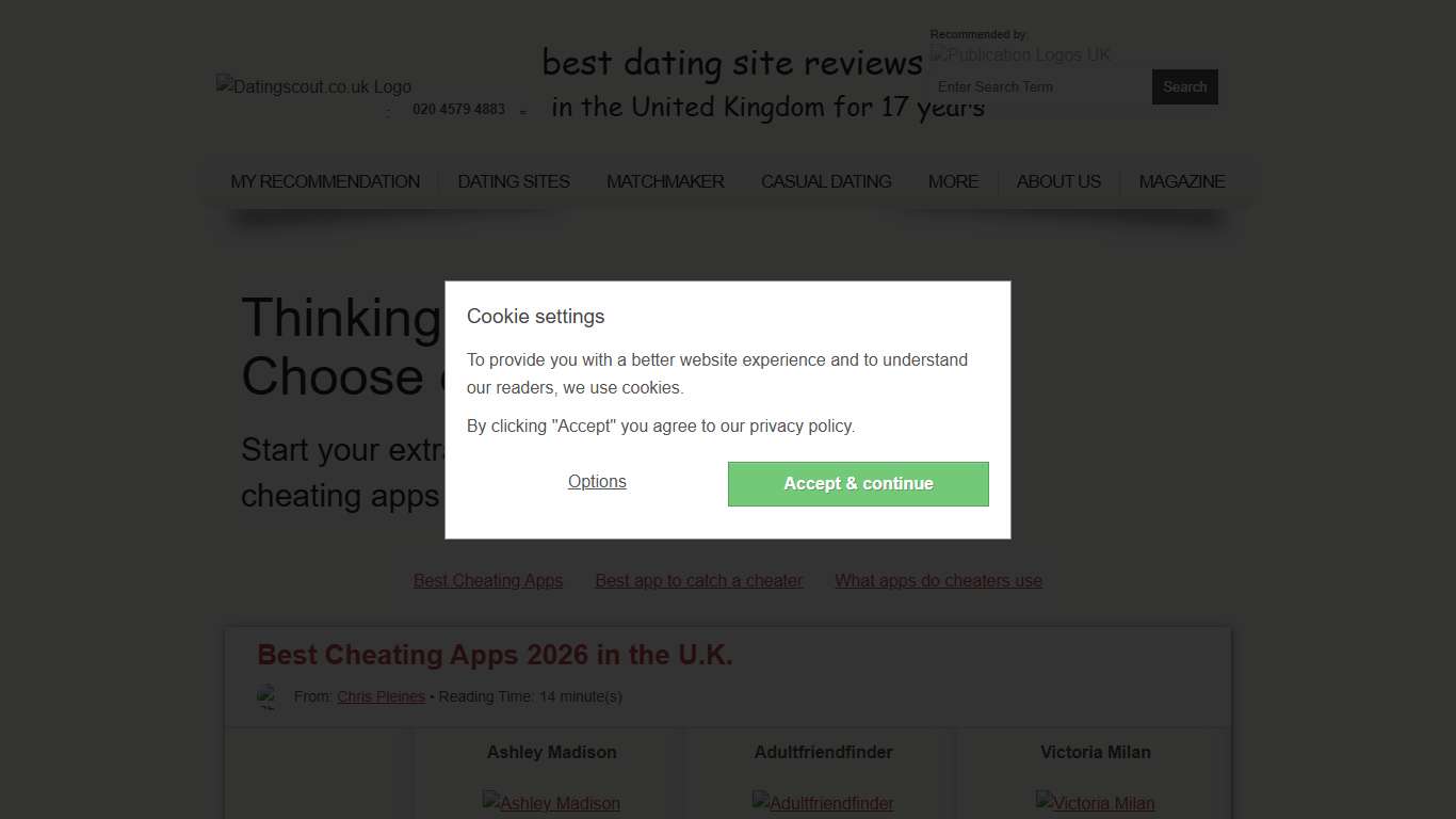 The Best Cheating Apps for You 2026 - DatingScout
